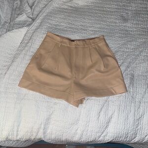 Alice + Olivia High Waist Tan Shorts